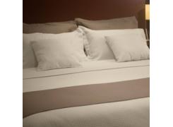 Peseira Queen Marrom Teka Boulevard 250 g/m²