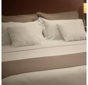 Peseira Queen Marrom Teka Boulevard 250 g/m²