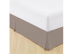 Saia Para Cama Box King  Marrom - Teka Easy Slim 