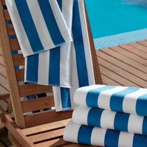 Toalha Banhão para Praia e Piscina Teka Ibiza Azul Claro 450g/m²