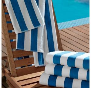 Toalha Banhão para Praia e Piscina Teka Ibiza Azul Claro 450g/m²