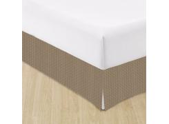 Saia Para Cama Solteiro Teka Boulevard Marrom 250 g/m²