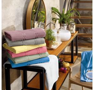 Toalha de Lavabo Verde- Para Bordar - Teka Criativa Beatrice - 360g/m²