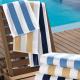 Toalha Banhão para Praia e Piscina Teka Ibiza Azul Claro 450g/m²