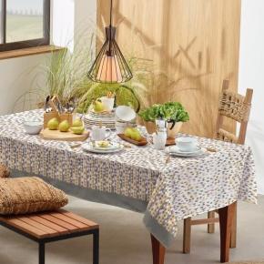 Toalha de Mesa Estampada Losango  - Teka Basic - 140cm x 140cm